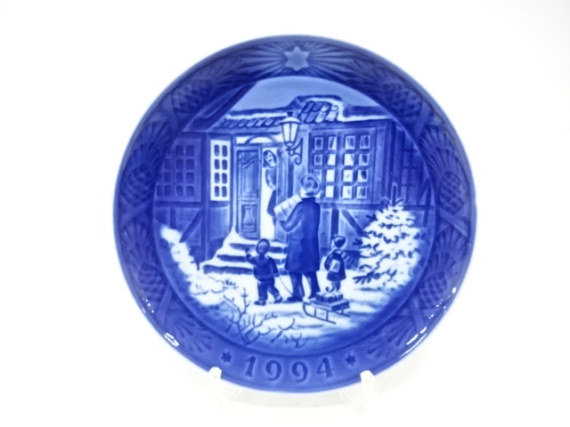 ROYAL COPENHAGEN　ロイヤルコペンハーゲン　「お父さんとお買い物」　イヤープレート(1994)　洋食器